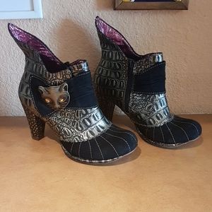 Irregular Choice Miaow Party Cat Diamante booties